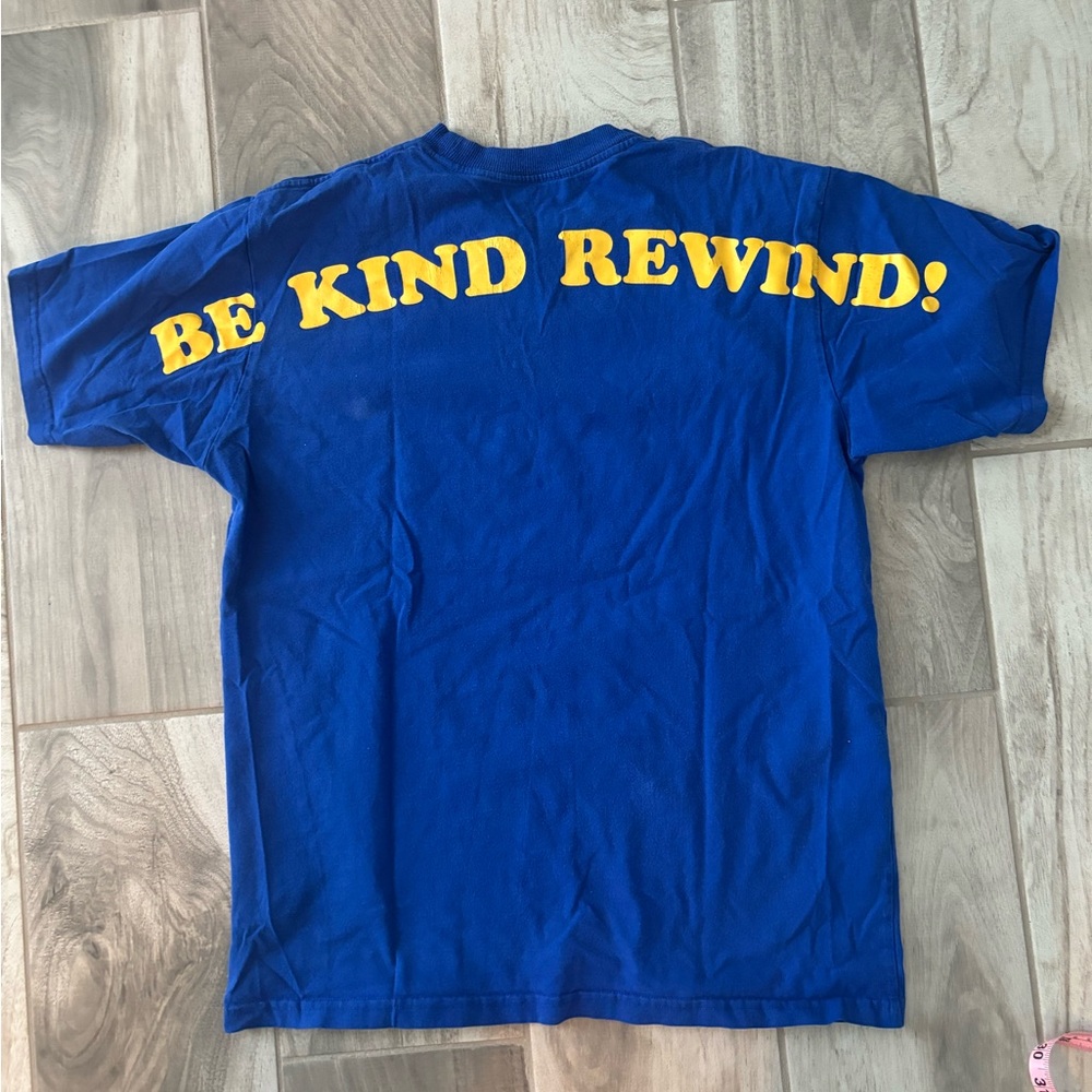 Blue 'Be Kind Rewind' Graphic Tee